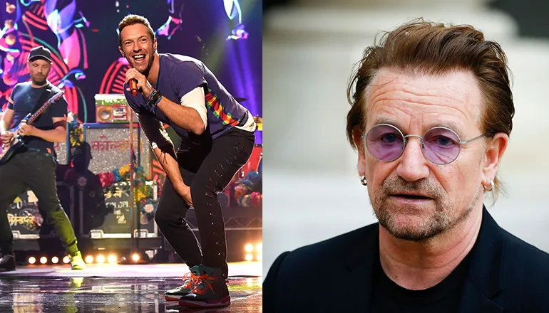 Bono Vox de U2 afirma que Coldplay no se clasifica como una banda de rock