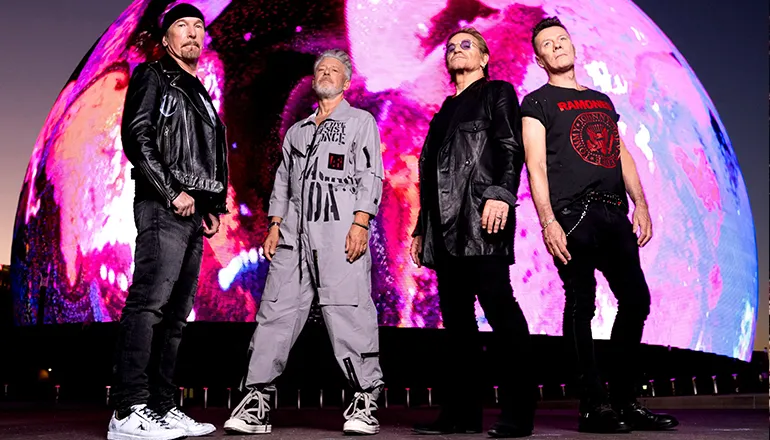 U2 anuncia nueva película que captura su histórico show en The Sphere de Las Vegas