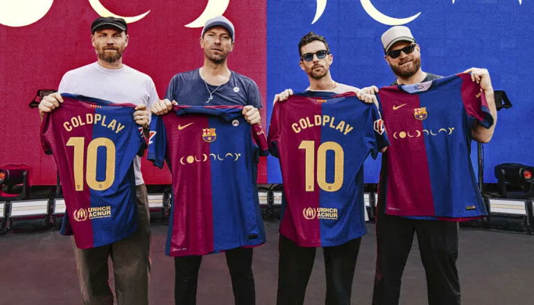 El logo de Coldplay se lucirá en la camiseta del Barcelona durante el clásico contra el Real Madrid