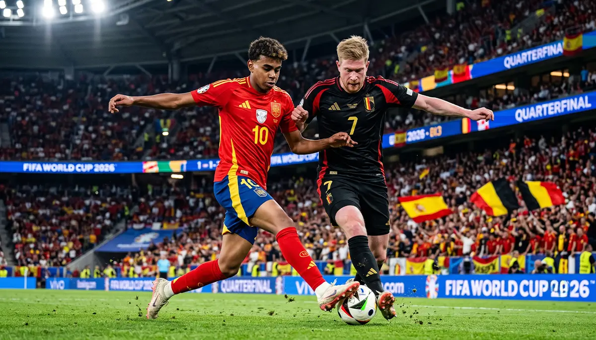 Mundial 2026: España y Bélgica se enfrentan este 10 de julio por los cuartos de final