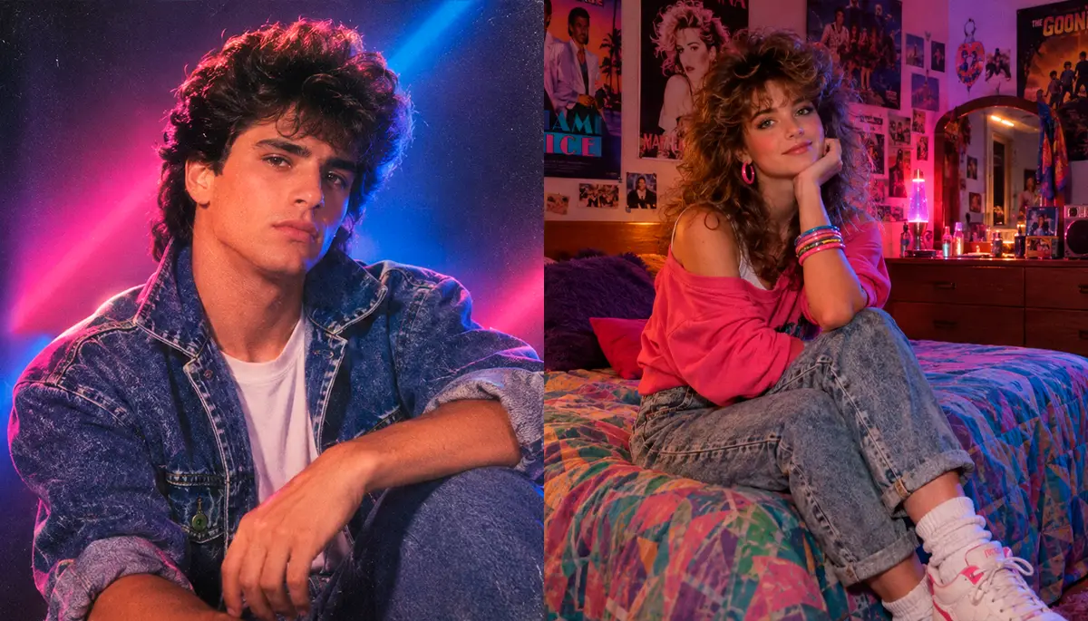 Así puedes transformar tu foto al estilo de los años 80 con este viral prompt